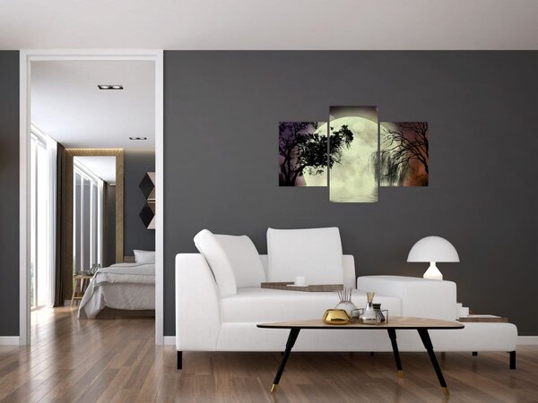 Slika - Polna luna nad površjem (90x60 cm)