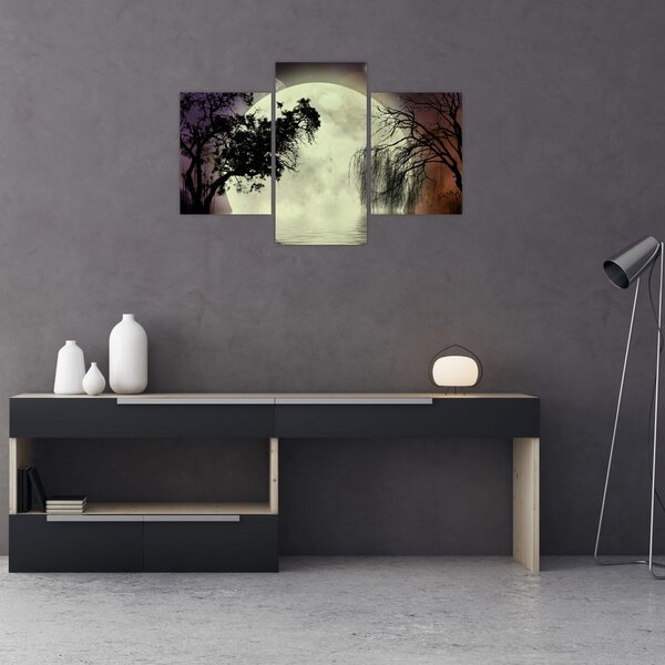 Slika - Polna luna nad površjem (90x60 cm)