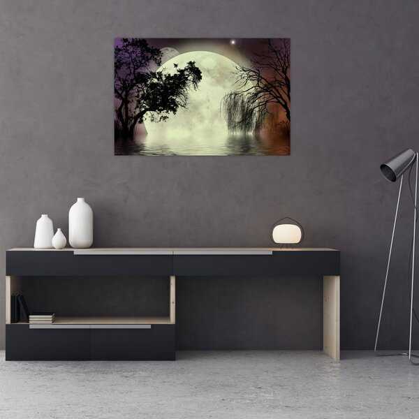 Slika - Polna luna nad površjem (90x60 cm)