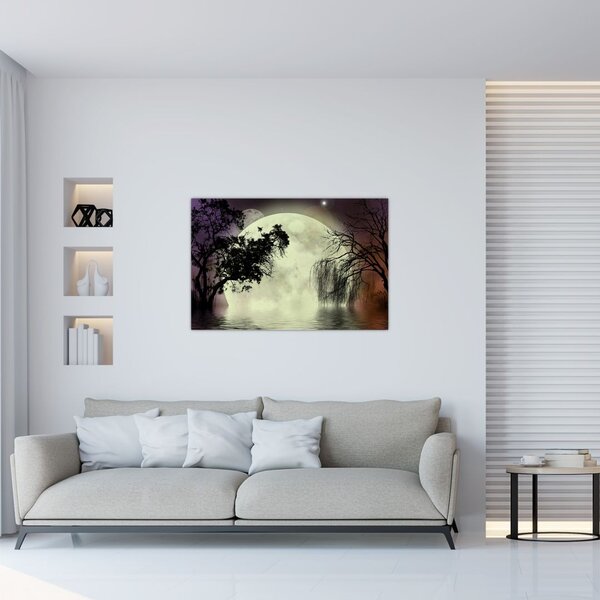 Slika - Polna luna nad površjem (90x60 cm)