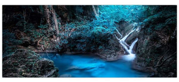 Slika - Čarobna noč v tropskem gozdu (120x50 cm)
