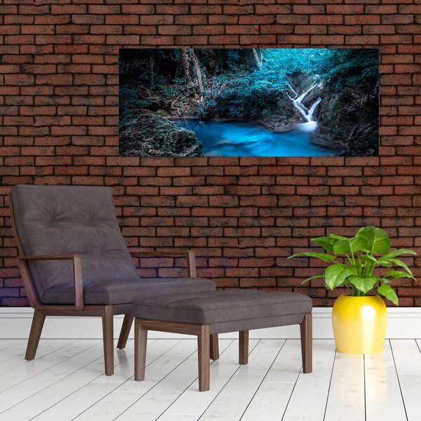 Slika - Čarobna noč v tropskem gozdu (120x50 cm)