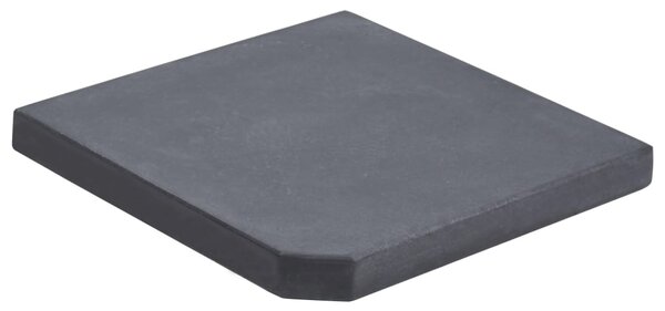 VidaXL Uteg za suncobran crni granitni četvrtasti 25 kg