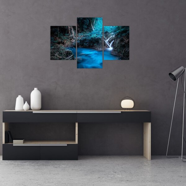 Slika - Čarobna noč v tropskem gozdu (90x60 cm)
