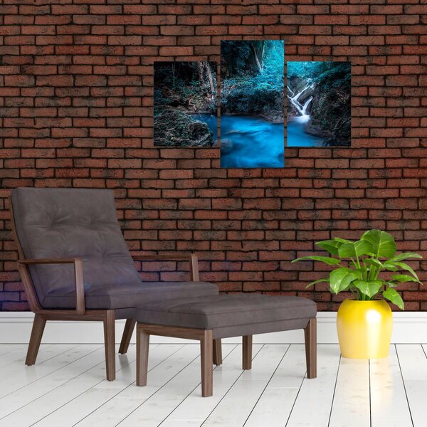 Slika - Čarobna noč v tropskem gozdu (90x60 cm)