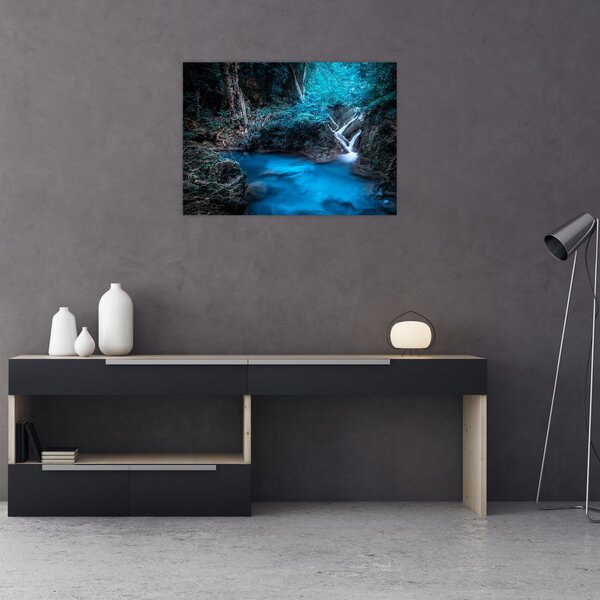 Slika - Čarobna noč v tropskem gozdu (70x50 cm)