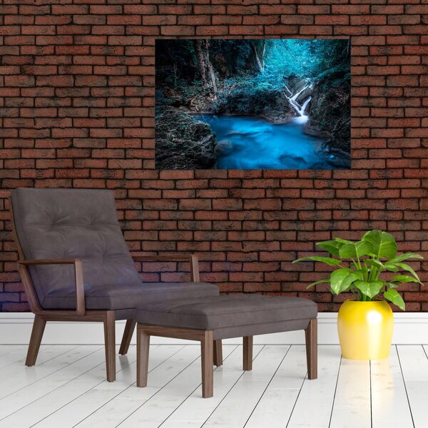 Slika - Čarobna noč v tropskem gozdu (90x60 cm)