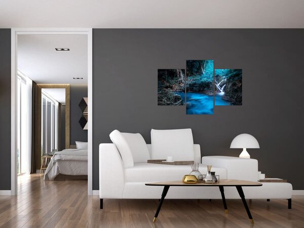 Slika - Čarobna noč v tropskem gozdu (90x60 cm)