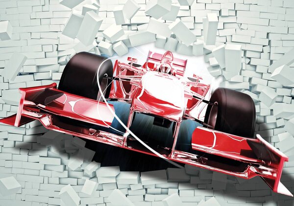 Foto tapeta - Crvena formula 1 3D F1 (152,5x104 cm)