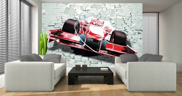 Foto tapeta - Crvena formula 1 3D F1 (152,5x104 cm)