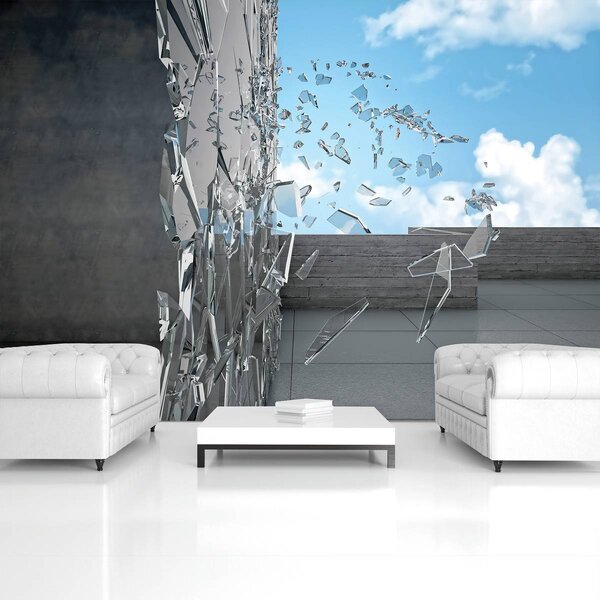 Foto tapeta - Razbijeno staklo (152,5x104 cm)