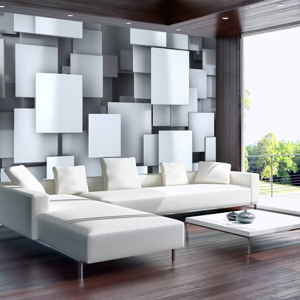 Foto tapeta - 3D kvadrati (152,5x104 cm)