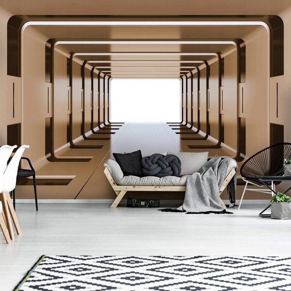 Foto tapeta - 3D tunel (152,5x104 cm)