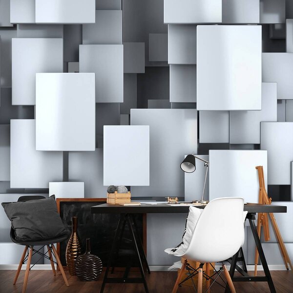 Foto tapeta - 3D kvadrati (152,5x104 cm)