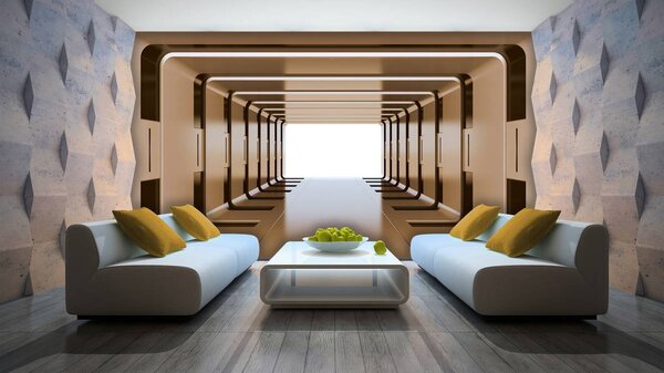 Foto tapeta - 3D tunel (152,5x104 cm)