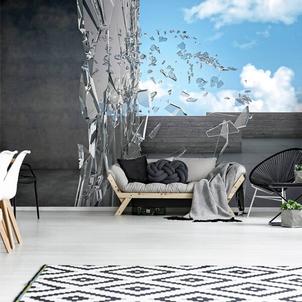 Foto tapeta - Razbijeno staklo (152,5x104 cm)