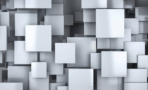 Foto tapeta - 3D kvadrati (152,5x104 cm)