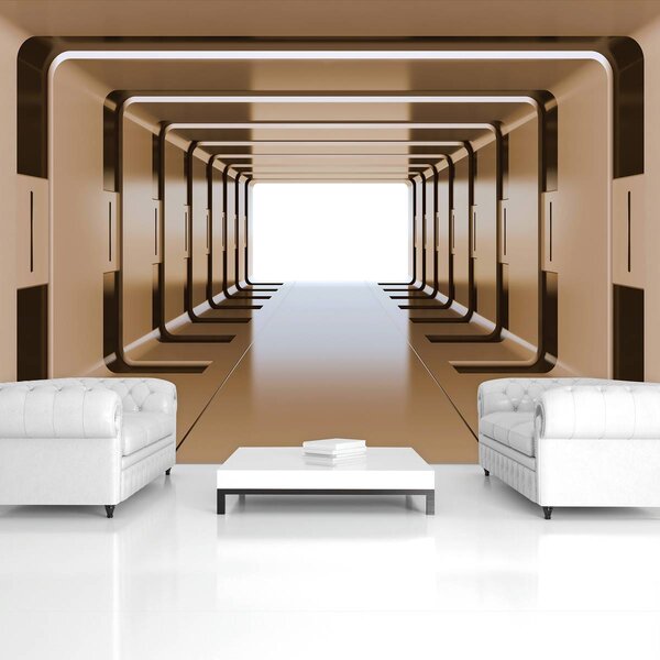 Foto tapeta - 3D tunel (152,5x104 cm)