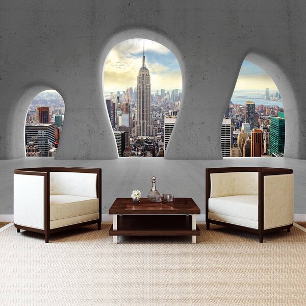 Foto tapeta - Pogled s prozora New York (152,5x104 cm)
