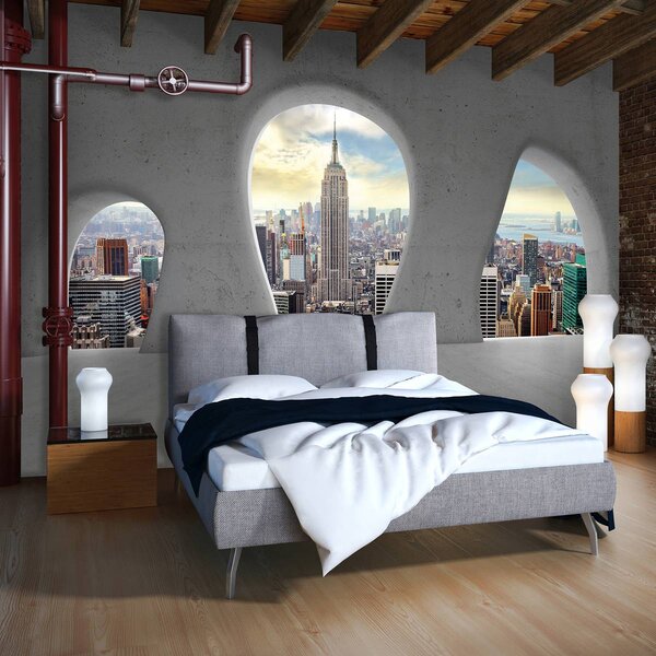 Foto tapeta - Pogled s prozora New York (152,5x104 cm)