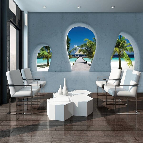 Foto tapeta - Pogled na Maldive (152,5x104 cm)