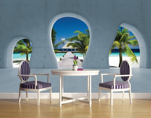Foto tapeta - Pogled na Maldive (152,5x104 cm)