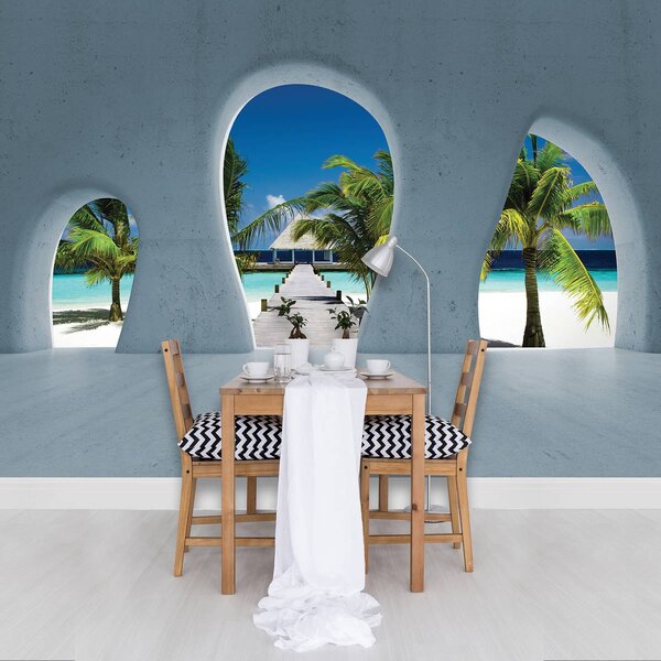 Foto tapeta - Pogled na Maldive (152,5x104 cm)