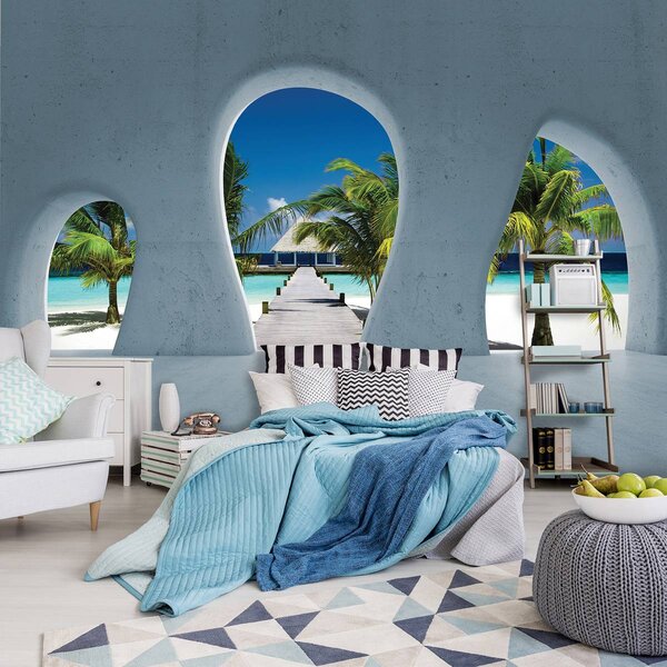 Foto tapeta - Pogled na Maldive (152,5x104 cm)