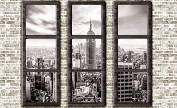 Foto tapeta - New York - pogled s prozora (152,5x104 cm)
