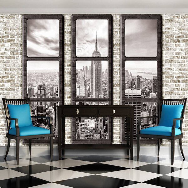 Foto tapeta - New York - pogled s prozora (152,5x104 cm)