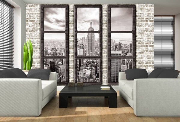 Foto tapeta - New York - pogled s prozora (152,5x104 cm)