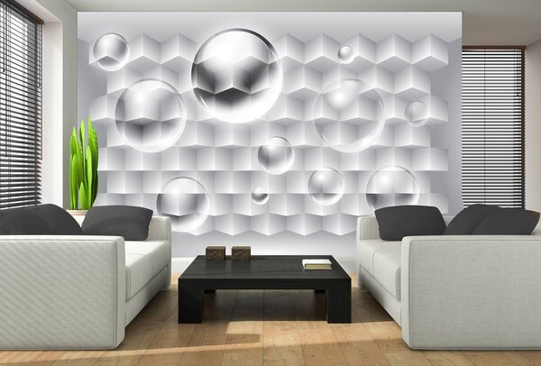 Foto tapeta - 3D lopte (152,5x104 cm)