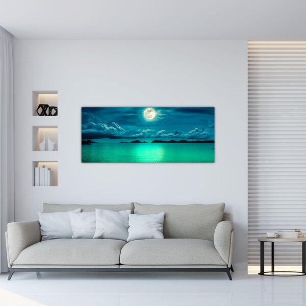 Slika - Polna luna nad površjem (120x50 cm)