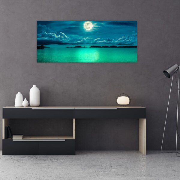 Slika - Polna luna nad površjem (120x50 cm)