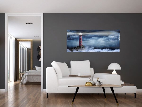 Slika - Svetilnik na pečini (120x50 cm)