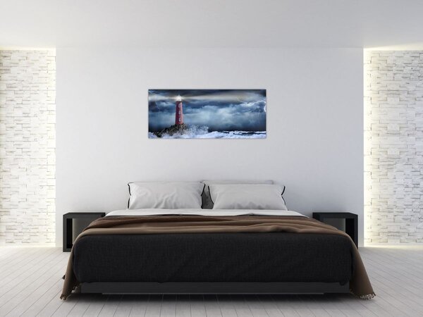 Slika - Svetilnik na pečini (120x50 cm)