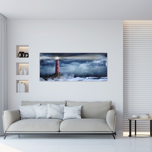 Slika - Svetilnik na pečini (120x50 cm)