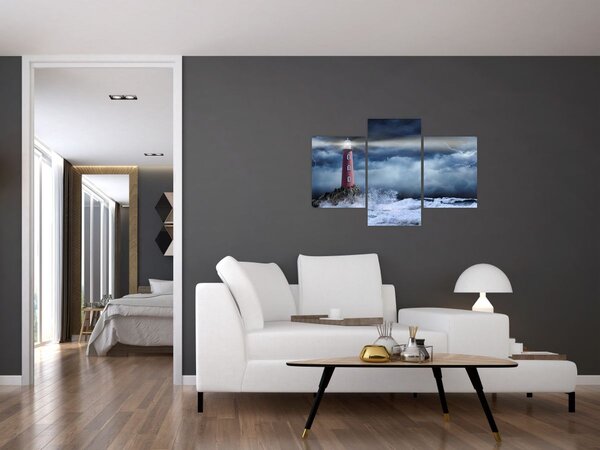 Slika - Svetilnik na pečini (90x60 cm)