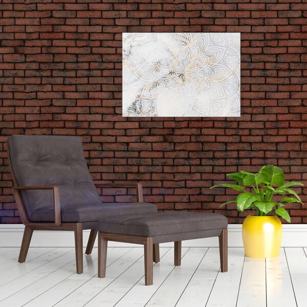Slika bele mandale (70x50 cm)
