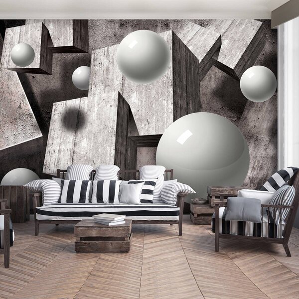 Foto tapeta - 3D lopte (152,5x104 cm)