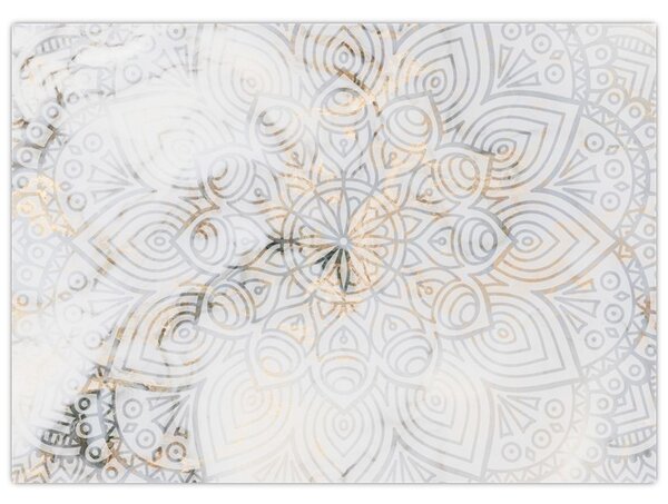 Slika bele mandale (70x50 cm)