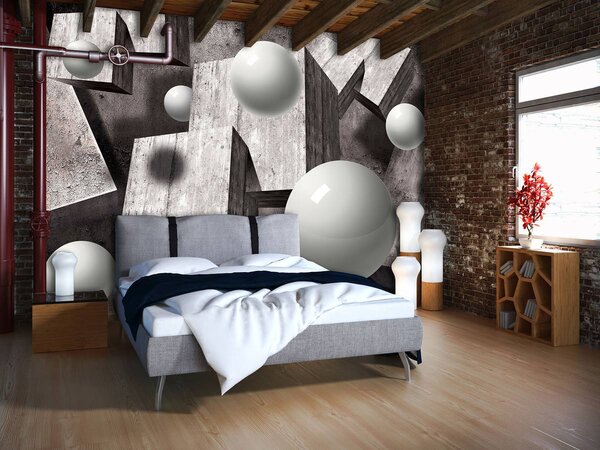 Foto tapeta - 3D lopte (152,5x104 cm)