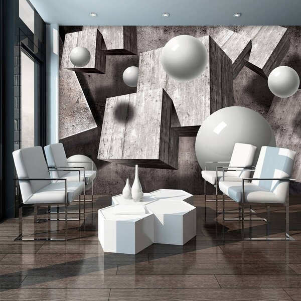 Foto tapeta - 3D lopte (152,5x104 cm)