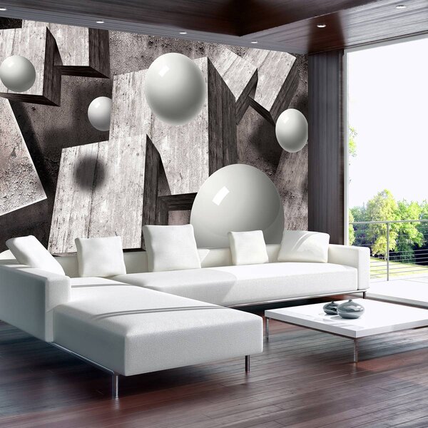 Foto tapeta - 3D lopte (152,5x104 cm)