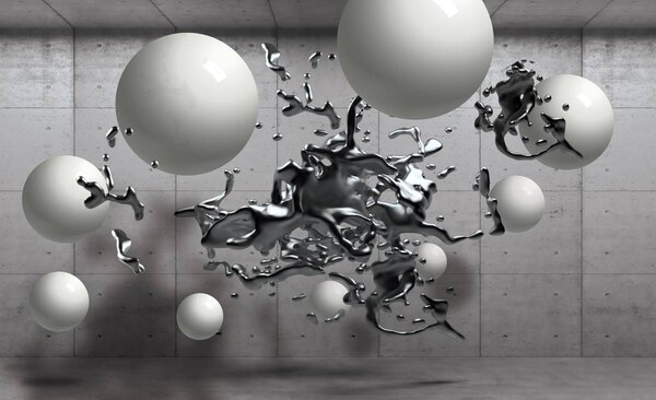 Foto tapeta - 3D geometrijska apstrakcija (152,5x104 cm)