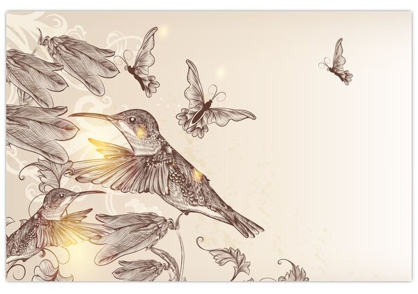 Slika - Kolibri (90x60 cm)
