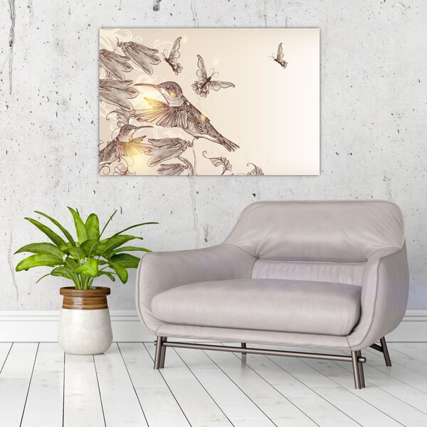Slika - Kolibri (90x60 cm)