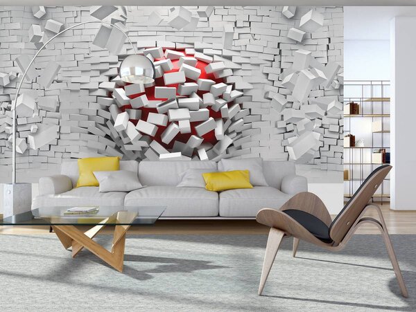 Foto tapeta - Zid 3D (152,5x104 cm)
