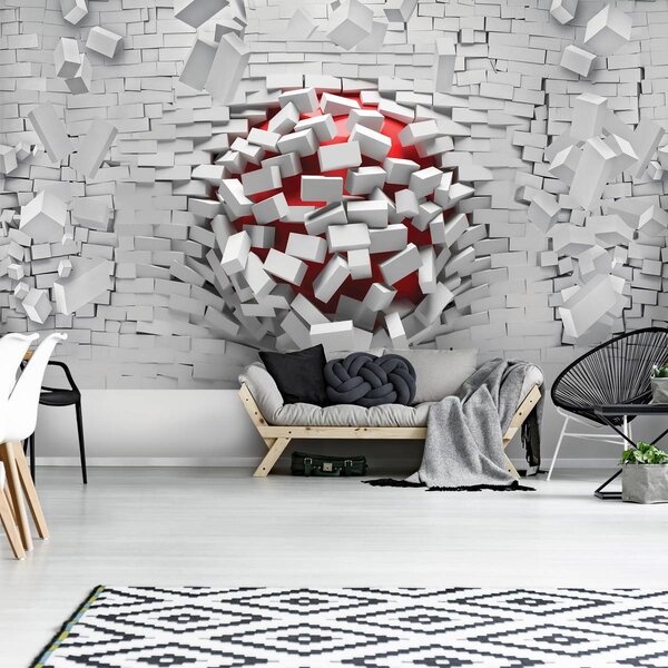 Foto tapeta - Zid 3D (152,5x104 cm)