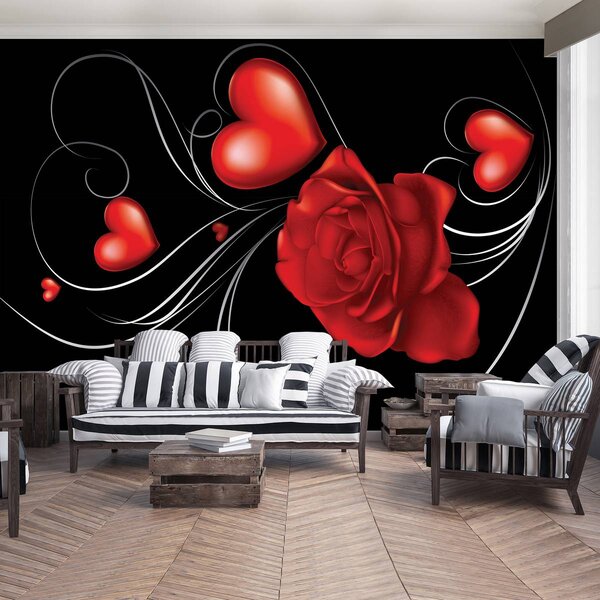 Foto tapeta - Crveno srce (152,5x104 cm)